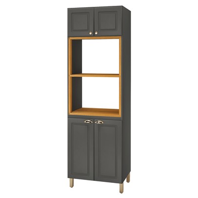 Torre Quente 4 Portas 1 Prateleira Chumbo 6171.6 - Indékes