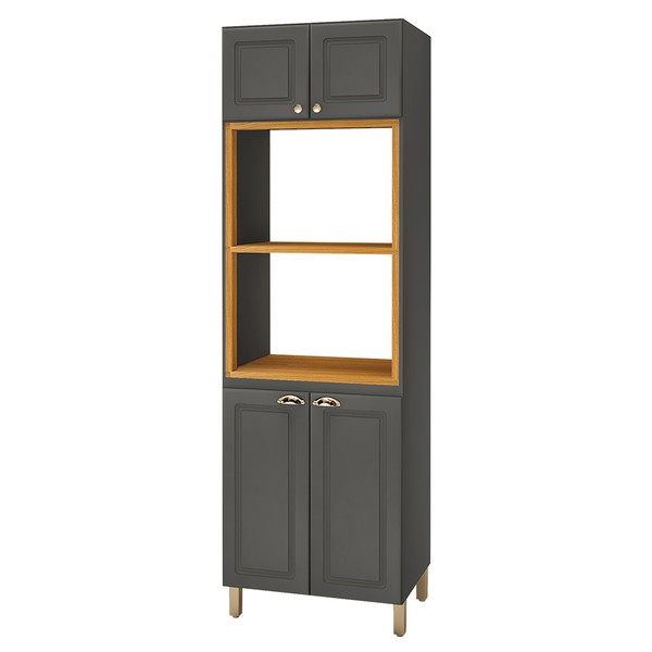 Torre Quente 4 Portas 1 Prateleira Chumbo 6171.6 - Indékes