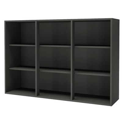 Armário Aéreo Cozinha 120 Cm 3 Portas 2 Prateleiras com Vidro Chumbo - Indékes