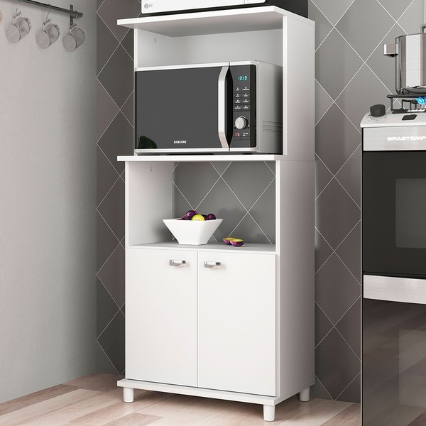 Armário de Cozinha Dallas 2 Portas Branco - Móveis Sul