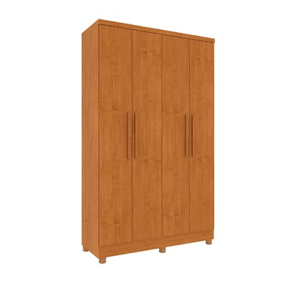 Guarda-Roupa Solteiro Amsterdam 4 Portas 2 Gavetas 20207 Cinamomo - Tcil Móveis