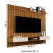 Painel para TV Até 70 Polegadas Vênus Ripado 2 Portas 1 Prateleira Nature/Off White 689 - Giga Móveis