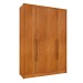 Guarda-Roupa Solteiro Dinamarca 4 Portas 2 Gavetas Cinamomo - Tcil Móveis