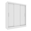 Guarda-Roupa Casal Valencia 3 Portas 4 Gavetas Neve - Tcil Móveis