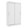 Guarda-Roupa Solteiro Firenze 2 Portas 2 Gavetas Neve - Tcil Móveis
