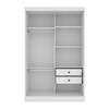Guarda-Roupa Solteiro Firenze 2 Portas 2 Gavetas Neve - Tcil Móveis