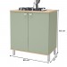 Armário de Cozinha para Cooktop 80 Cm 2 Portas Avenca - Indékes