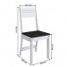 Mesa de Jantar 4 Lugares Caribe 10000.1 Branco/Preto - Indékes