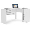 Mesa Escrivaninha Barcelona 1 Porta 2 Gavetas Branco - Politorno