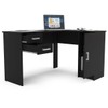 Mesa Escrivaninha Barcelona 1 Porta 2 Gavetas Preto - Politorno