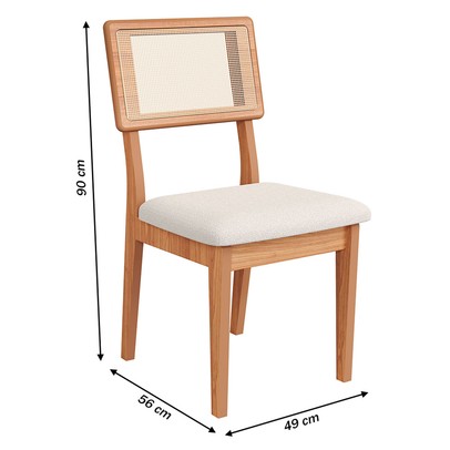 Cadeira Freijó/Cesare Claro Cj Ca35 J23 - Dalla Costa