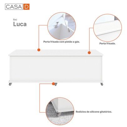 Baú Luca 1 Porta Branco - Casa D