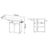 Tábua de Passar Roupa Tp300 Branco 2 Portas - Tecno Mobili