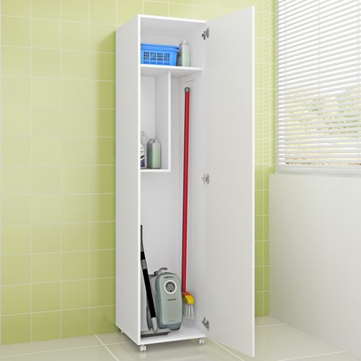 Armário Multiuso 1 Porta Am3100 Branco - Tecno Mobili