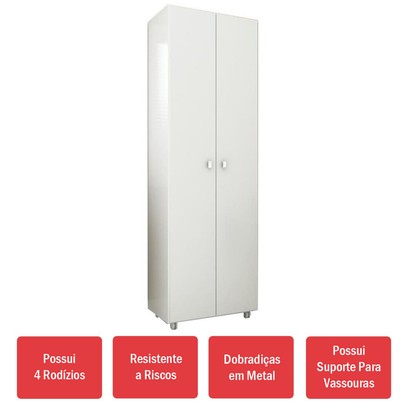 Armário Multiuso 2 Portas Am3101 Branco - Tecno Mobili