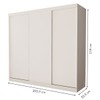 Guarda-Roupa Casal Itália 3 Portas 4 Gavetas de Correr Branco - Minastex