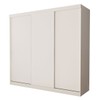 Guarda-Roupa Casal Itália 3 Portas 4 Gavetas de Correr Branco - Minastex