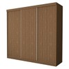 Guarda-Roupa Casal Itália 3 Portas 4 Gavetas de Correr Freijó - Minastex