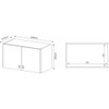 Armário Aéreo Lavanderia 2 Portas Am3103 Branco - Tecno Mobili