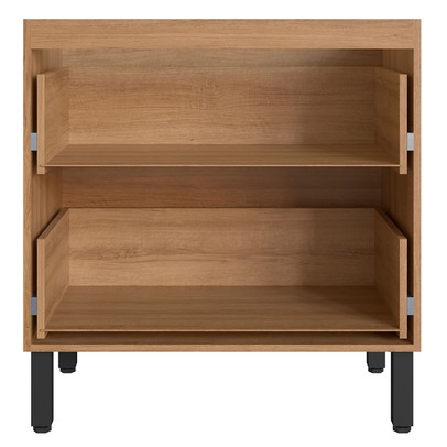 Armário de Cozinha 80 Cm 2 Gavetas Montana/Fumê - Quiditá Móveis