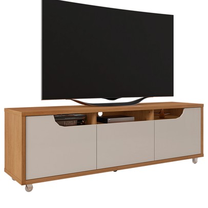 Rack para TV Até 60 Polegadas Jersey 2 Portas 1 Gaveta Cedro/Off White - Casa D