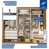 Guarda-Roupa Casal Nápoli 3 Portas 6 Gavetas Carvalho - Minastex