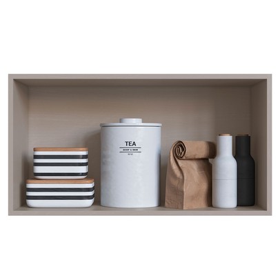 Armário Aéreo Cozinha 80 Cm 1 Porta Basculante Fumê - Quiditá Móveis