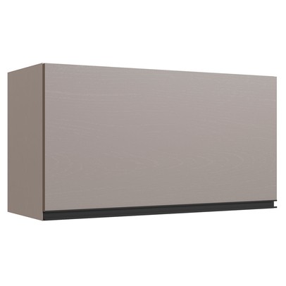 Armário Aéreo Cozinha 80 Cm 1 Porta Basculante Fumê - Quiditá Móveis