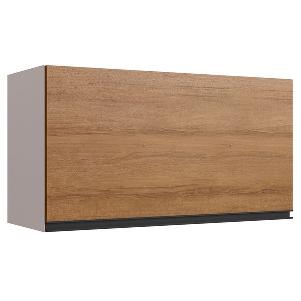 Armário Aéreo Cozinha 80 Cm 1 Porta Basculante Fumê/Montana - Quiditá Móveis