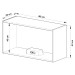 Armário Aéreo Cozinha 80 Cm 1 Porta Basculante Montana - Quiditá Móveis