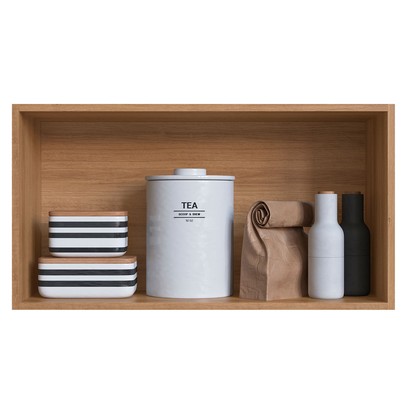 Armário Aéreo Cozinha 80 Cm 1 Porta Basculante Montana/Fumê - Quiditá Móveis