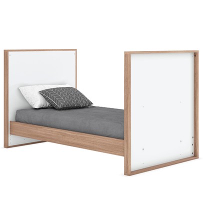 Berço Mini Cama 3 em 1 Confete Branco/Jequitibá - Henn