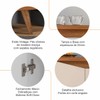 Balcão Buffet Grace 4 Portas Off White/Cedro 050.454 - Casa D