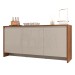Balcão Buffet Madrid 3 Portas 1 Gaveta Cedro/Off White - Casa D