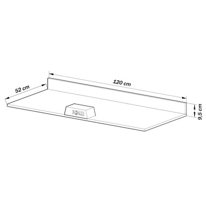 Tampo para Balcão 120 Cm Montana - Quiditá Móveis