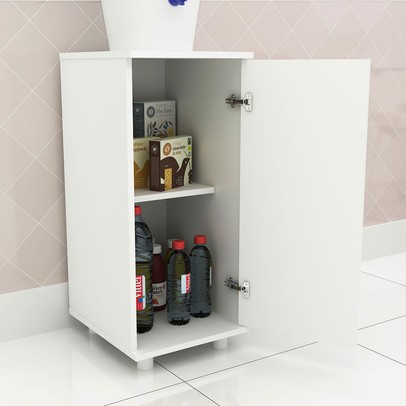 Armário de Cozinha com Prateleira Bl3306 Branco - Tecno Mobili