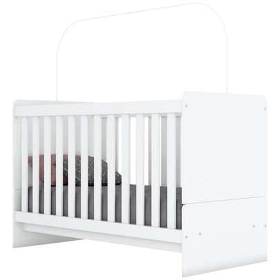 Berço Mini Cama Labirinto Branco - Henn