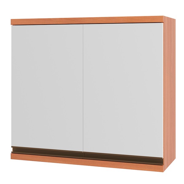 Armário Aéreo Cozinha Macadâmia 2 Portas Freijó/Branco - Telasul