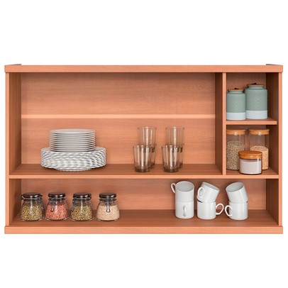 Armário Aéreo Cozinha Macadâmia 1 Porta Freijó - Telasul