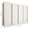 Guarda-Roupa Casal Milano 4 Portas 4 Gavetas Branco - Minastex