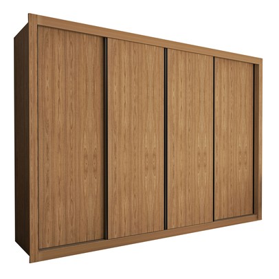Guarda-Roupa Casal Milano 4 Portas 4 Gavetas Carvalho - Minastex
