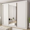 Guarda-Roupa Casal 3 Portas 6 Gavetas Branco - Minastex