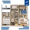 Guarda-Roupa Casal 3 Portas 6 Gavetas Branco - Minastex