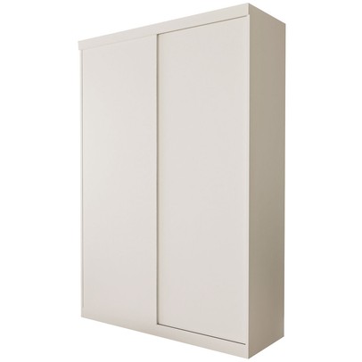 Guarda-Roupa Solteiro Salvador 2 Portas de Correr 2 Gavetas Branco - Minastex