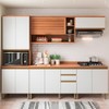 Cozinha Completa Macadâmia 10 Portas 3 Gavetas Freijó/Branco - Telasul