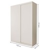 Guarda-Roupa Solteiro Kiara 2 Porta de Correr Branco - Minastex