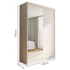 Guarda-Roupa Solteiro Salvador Plus 2 Portas de Correr 2 Gavetas Branco - Minastex