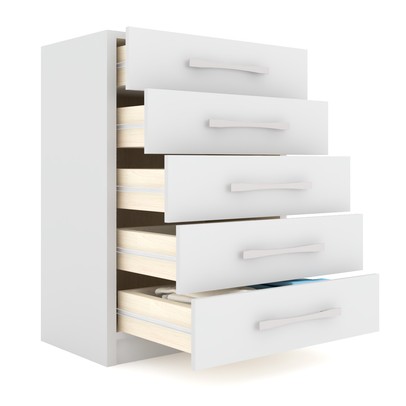 Cômoda 5 Gavetas Monique Branco - Panorama Móveis