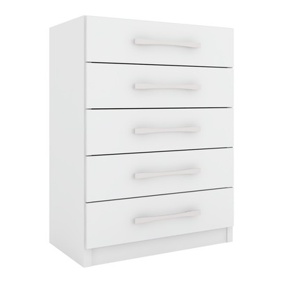 Cômoda 5 Gavetas Monique Branco - Panorama Móveis