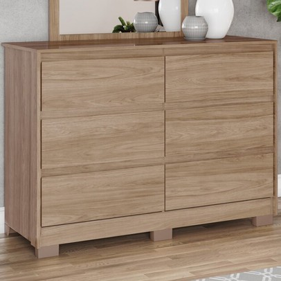 Cômoda Ravenna 6 Gavetas Jequitibá - Henn